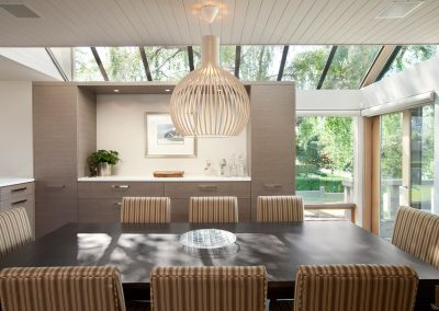 modern dining area custom home vancouver